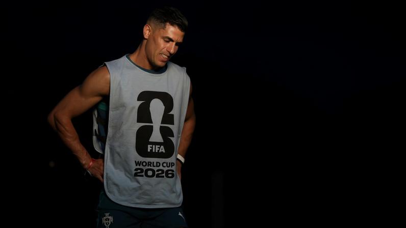 Cristiano Ronaldo durante sessão de treinos de Portugal na Florida