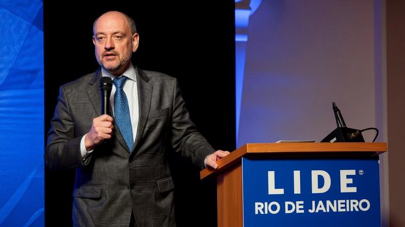 O desembargador Ricardo Couto, governador interino do Rio de Janeiro, participa de evento do grupo Lide-RJ no Copacabana Palace