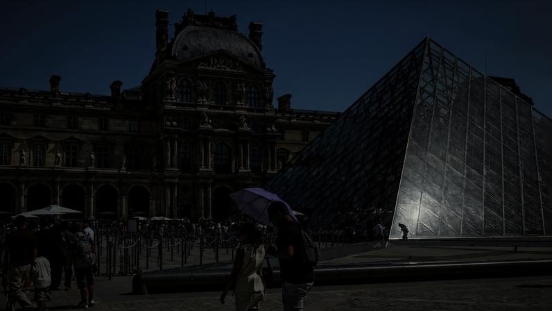 Fachada do Louvre, museu mais visitado do mundo