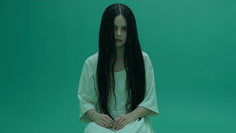A atriz Daveigh Chase como Samara no filme 'O Chamado'