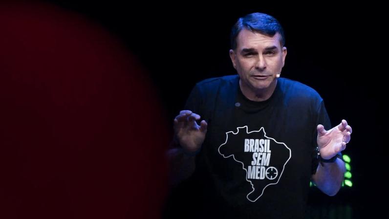 Lançamento do programa de governo do pré candidato Flávio Bolsonaro (PL), para a segurança pública