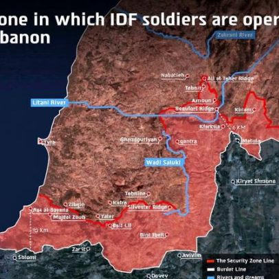 Israel desafia acordo de paz Irã-EUA com mapa de território no Líbano