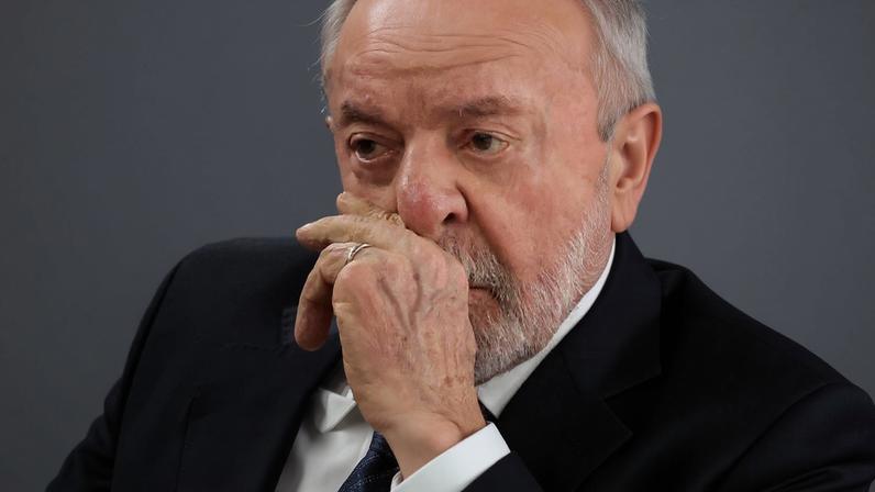 O presidente Lula durante cúpula do G7, na França