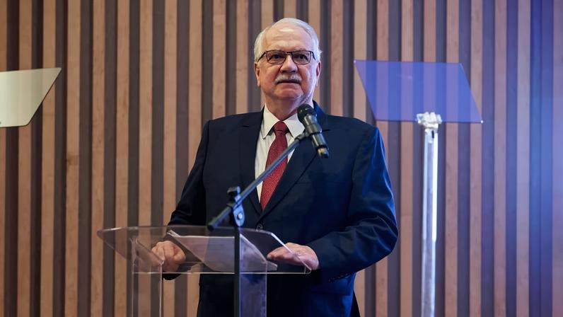 Edson Fachin durante palestra no evento "Justiça do Amanhã", no Museu do Amanhã, no Rio de Janeiro
