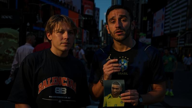 Davi Lucca é abordado por influenciador venezuelano em Nova York