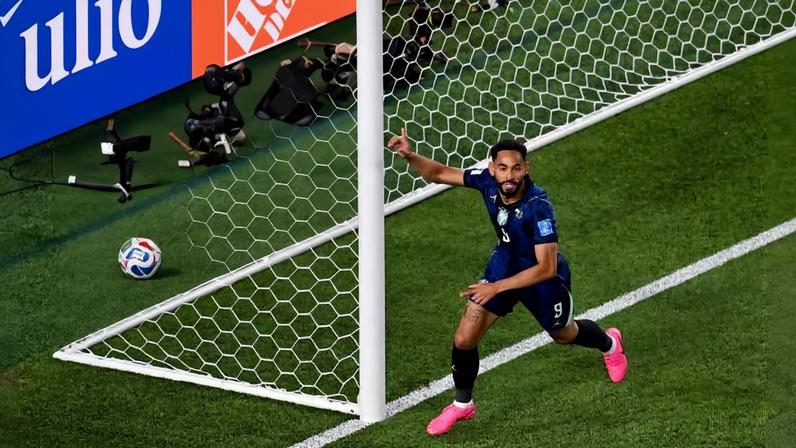 Matheus Cunha comemora primeiro gol que marcou na vitória do Brasil sobre o Haiti por 3 a 0 na Copa 2026