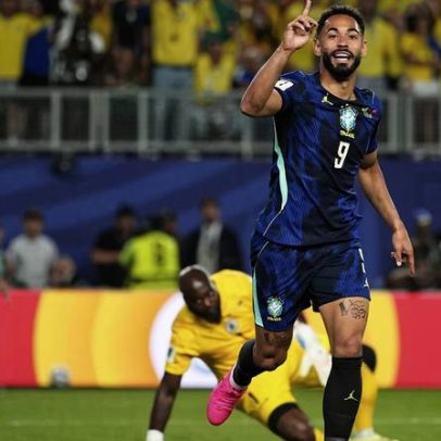 Matheus Cunha marca dois gols contra o Haiti na Copa