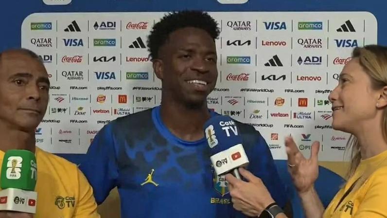 Vini Jr fala sobre gol na Copa e fãs apontam indireta para Virginia Fonseca
