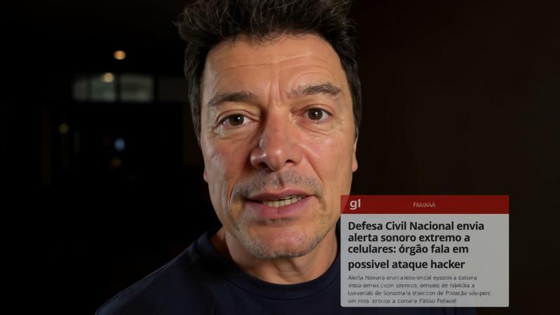 Famosos se assustam com mensagem falsa da Defesa Civil