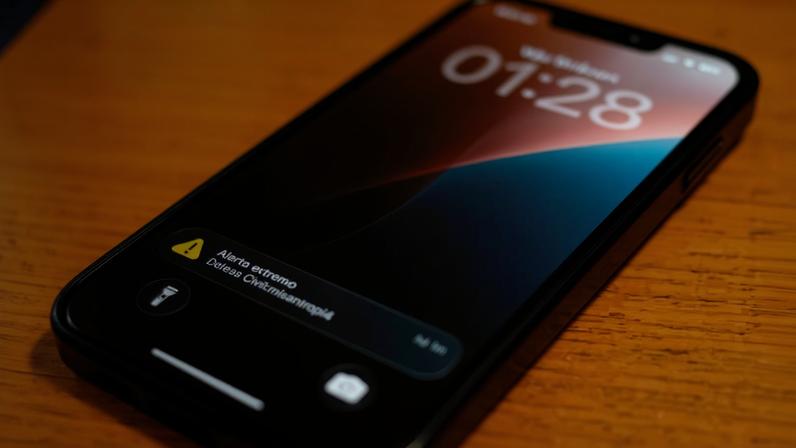 Mensagem com o termo "misantropia" recebida em celular de São Paulo
