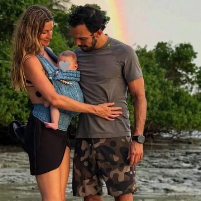Gisele Bündchen publica fotos raras de família e declara marido inspiração