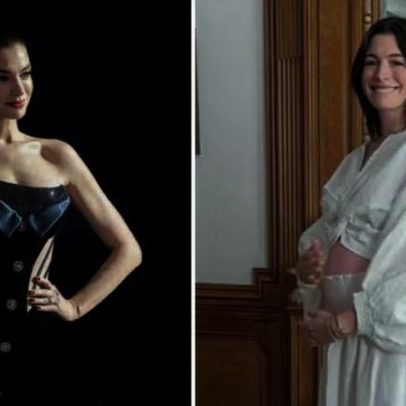 Anne Hathaway esconde gravidez durante lançamento de O Diabo Veste Prada 2