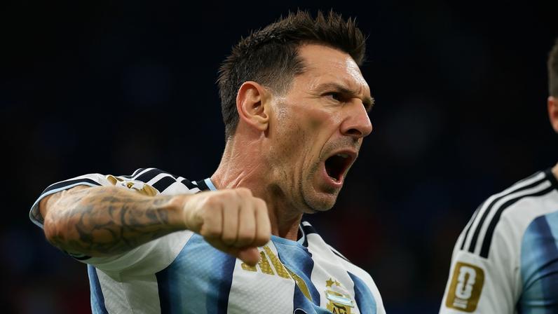 Messi durante duelo contra a Áustria, em Dallas - Maria Lysaker / Imagn Images via Reuters Connect