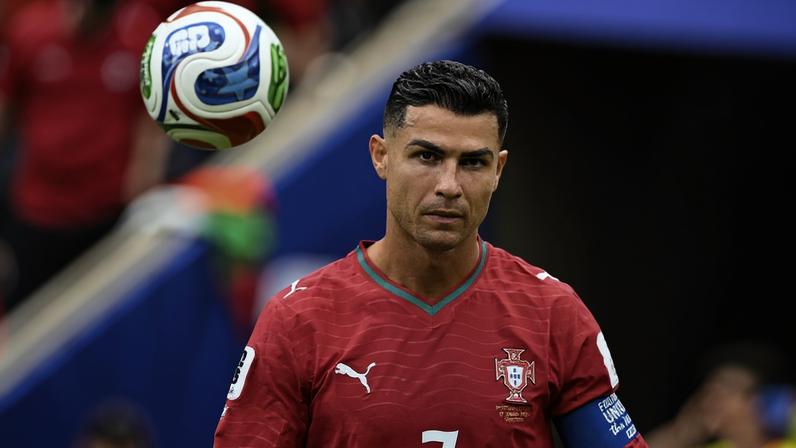 Cristiano Ronaldo durante partida entre Portugal e República Democrática do Congo na estreia da Copa de 2026, em Houston