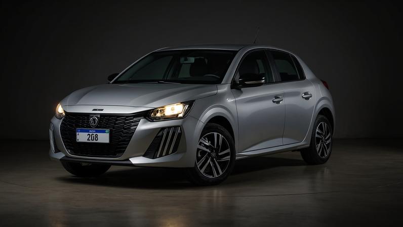 Peugeot 208 vem com LEDs verticais no para-choque frontal