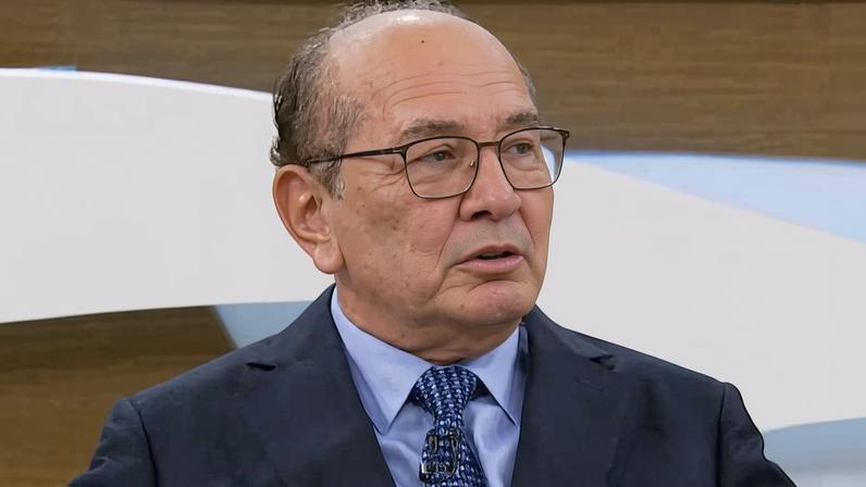 O ministro Gilmar Mendes, do STF (Supremo Tribunal Federal), durante entrevista ao programa Roda Viva, da TV Cultura, na segunda-feira (22)