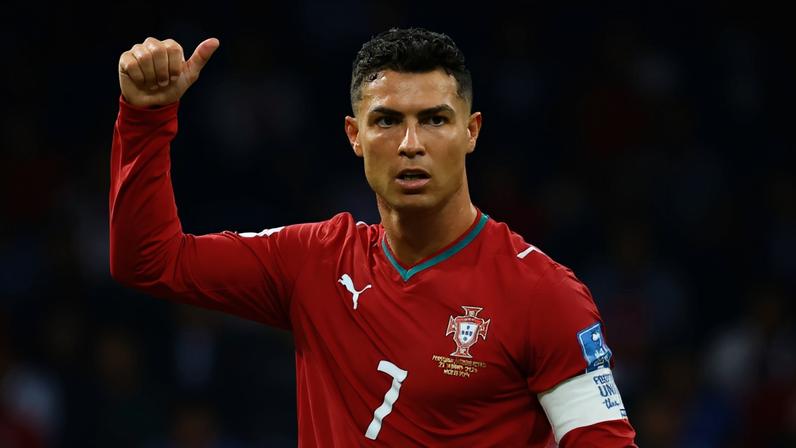 Cristiano Ronaldo durante a partida da seleção de Portugal contra o Uzbequistão nesta Copa do Mundo