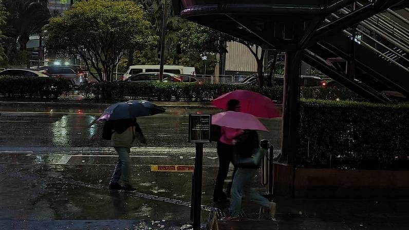 Chuva na região da Vila Cordeiro, na zona sul de São Paulo