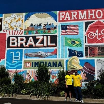 Pequena cidade nos EUA transmite jogo do Brasil na Copa
