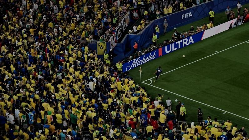 Torcida do Brasil em partida da seleção contra o Haiti