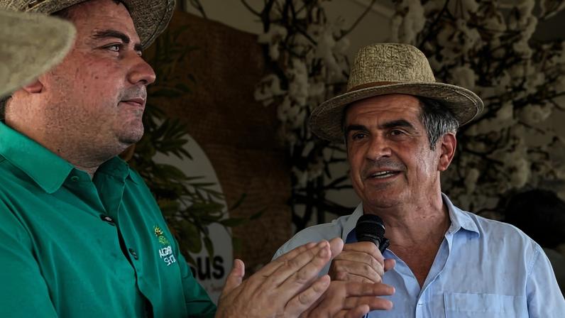 O senador Ciro Nogueira (PP) em agendas de campanha pelo interior do Piauí