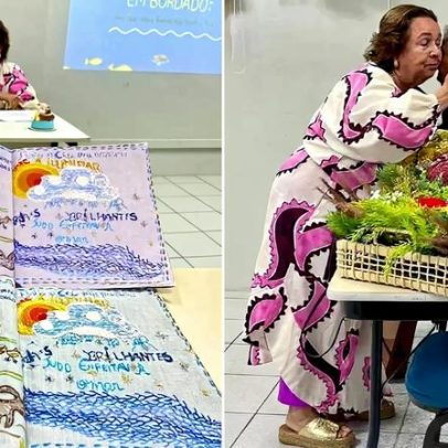 Aos 77 anos, aposentada conclui faculdade e divide conquista com a mãe de 98