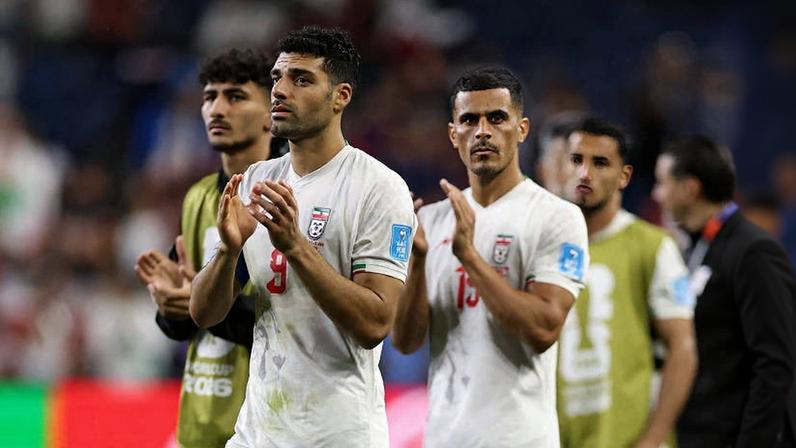 Mehdi Taremi durante a partida contra o Egito pelo grupo G da Copa