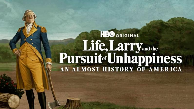 Cartaz da série 'Larry e a Busca de Infelicidade', da HBO