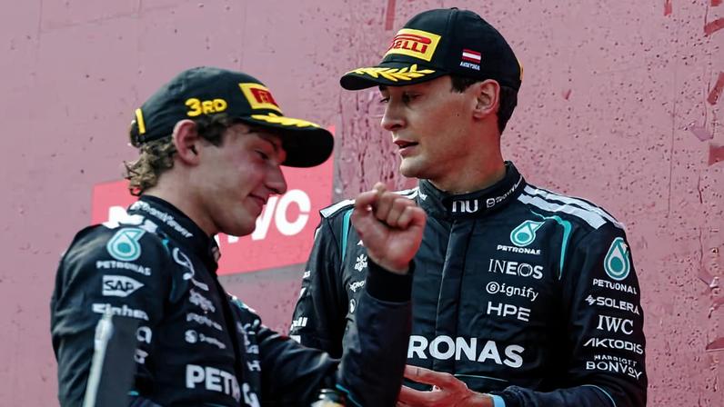 George Russell, piloto da Mercedes, levou o pódio no GP da Áustria