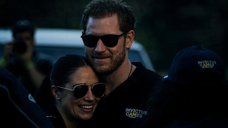 O príncipe Harry e sua esposa, Meghan Markle