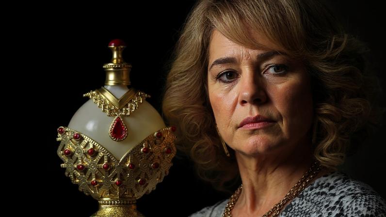 Qual é o perfume de Pilar em 'Quem Ama Cuida'? Fragrância árabe surge na novela da TV Globo e encanta pelo cheiro de rica e frasco dourado opulento.