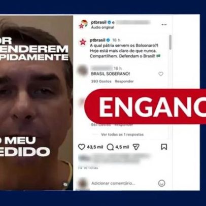 PT distorce fala de Flávio Bolsonaro para sugerir agradecimento a Trump