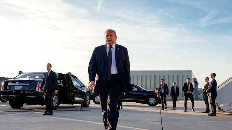 President Trump arrived in Paris on Wednesday and headed a dinner with the French president, Emmanuel Macron, at the Palace of Versailles.