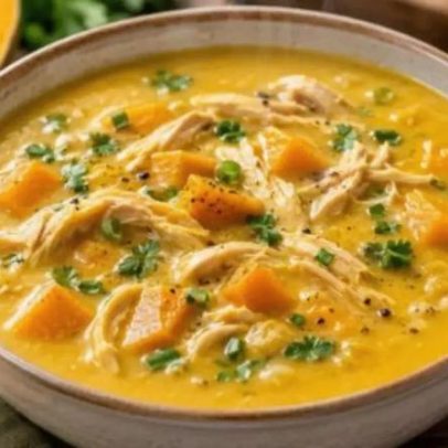 Caldo de abóbora com frango: receita cremosa e nutritiva para dias frios