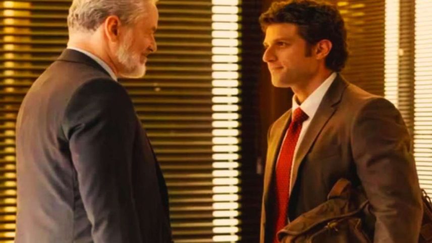 Ademir (Dan Stulbach) é o homem mais covarde de 'Quem ama cuida' por dar golpe no filho, Pedro (Chay Suede).