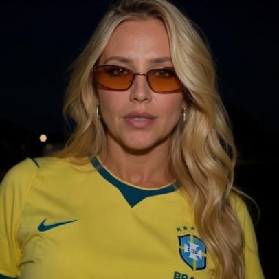 Além de xingamento, Virgínia mostrou bolinha e aviãozinho no gol de Vini Jr.