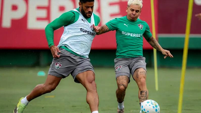 Fluminense em treino no CT Carlos Castilho