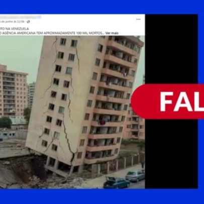 Imagem de prédio que desabou circulou online antes de terremotos na Venezuela