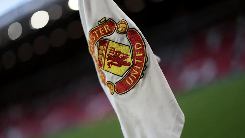 Bandeira do Manchester United em Old Trafford