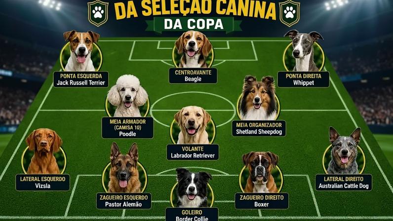 Convocação aponta raças pretendidas para a Seleção Canina da Copa