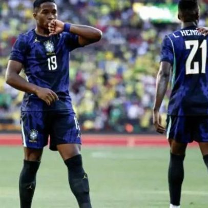 Jornal espanhol convoca Endrick para ser camisa 9 do Brasil