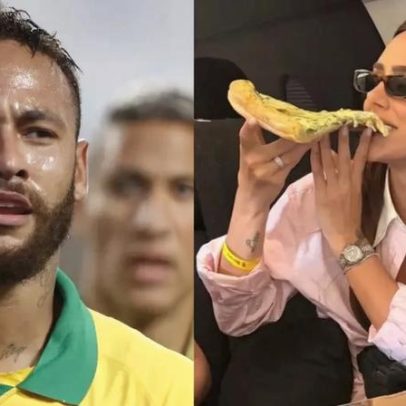 Bruna Biancardi é flagrada com fatia grande de pizza; amiga comenta desejo