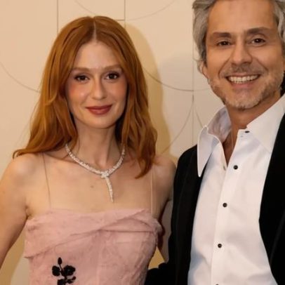 Marina Ruy Barbosa chega a evento de Dia dos Namorados com vestido romântico