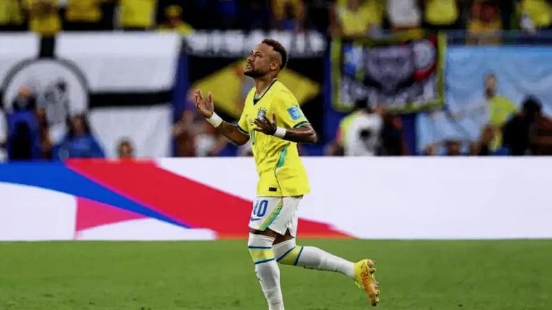 Neymar entrou no segundo tempo do duelo contra a Escócia –