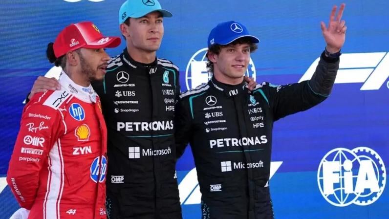Russell, Hamilton e Antonelli serão os 3 primeiros no grid em Barcelona