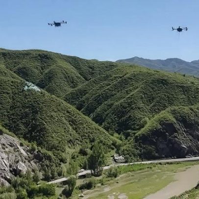Drones transportam até 650 kg, transformando logística de obras na China
