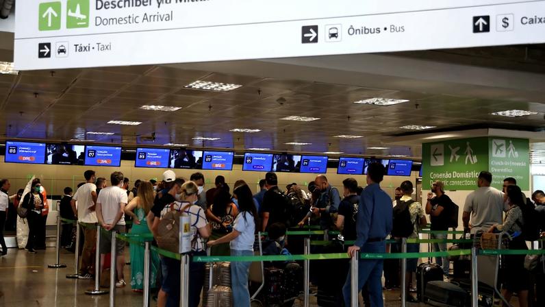 Movimentação no Aeroporto Internacional de Brasília – Presidente Juscelino Kubitschek, durante paralisação dos aeronautas