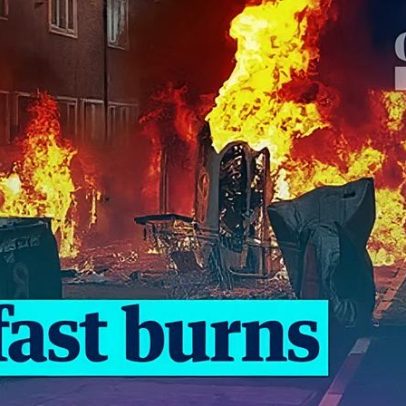 Belfast após noite de protestos violentos e impactos visíveis