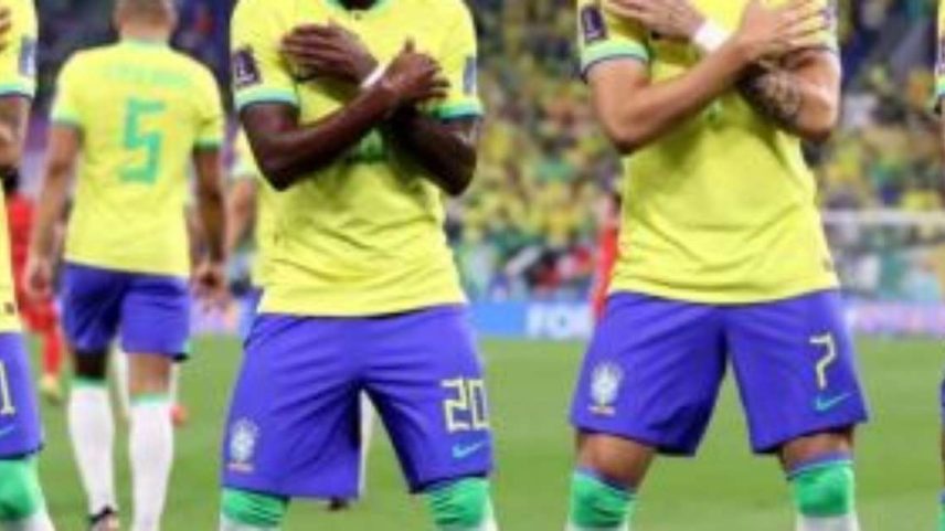 Seleção Brasileira durante Copa do Mundo de 2022.
