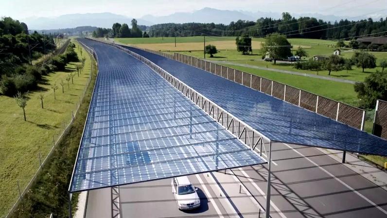 Alemanha lança projeto de painéis solares suspensos em vias rodoviárias